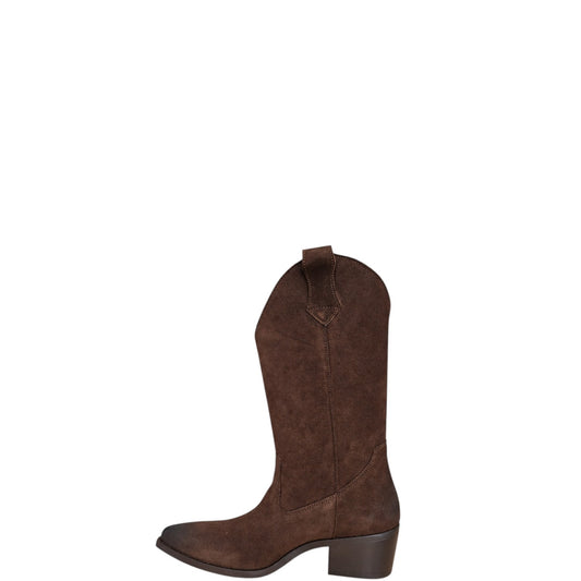 Stivali texani donna "Noa A." TX02 Collezione Autunno/Inverno Camoscio - Testa di moro