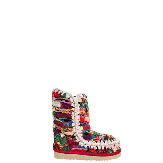 Stivaletti donna "Mou" MU.FW101047K Collezione Autunno/Inverno uncinetto - Rosso Multi