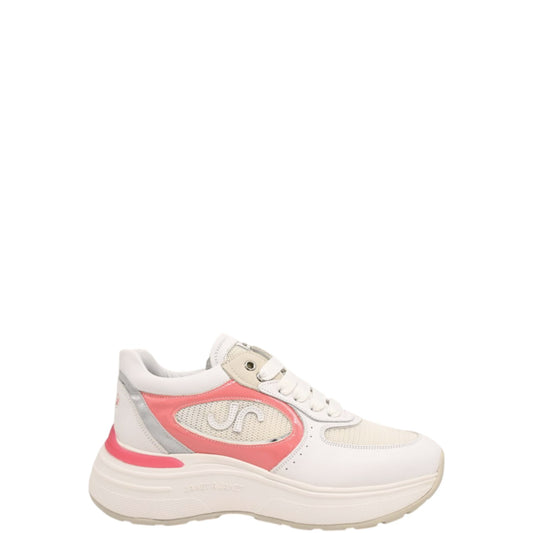 Sneakers donna "Janet & Janet" J-061 Collezione Primavera/Estate 2026 - Bianco e Rosa Fragola