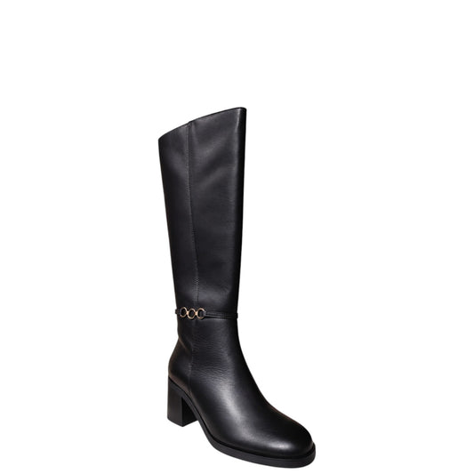 Stivali donna "Markò" 86A045 Collezione Autunno/Inverno con cinturino - Nero