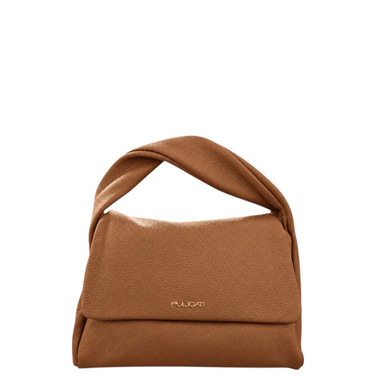 Borsa donna a mano e tracolla "Pulicati" CE 9011 Collezione Autunno/Inverno - Camel