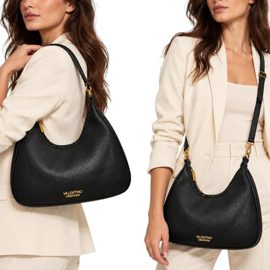 Borsa donna a spalla e tracolla "Valentino Creations" VC630 Collezione Autunno/Inverno - Nero
