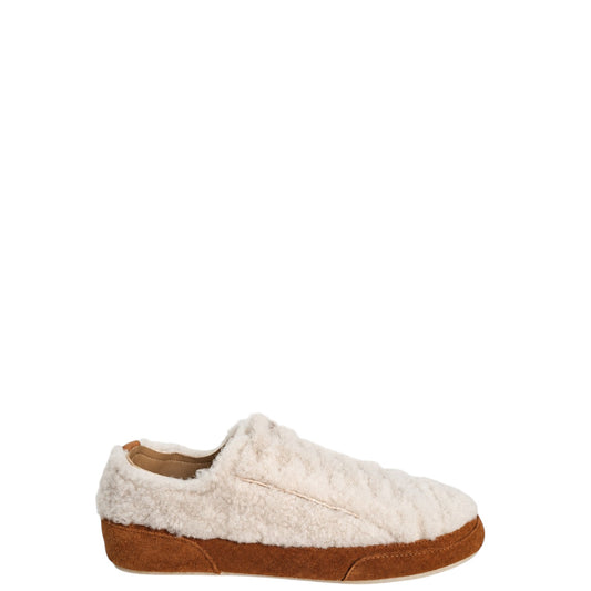 Sneakers donna "Massimo Santini" 25WPANAREA05 Collezione Autunno/Inverno - Panna e Caramel