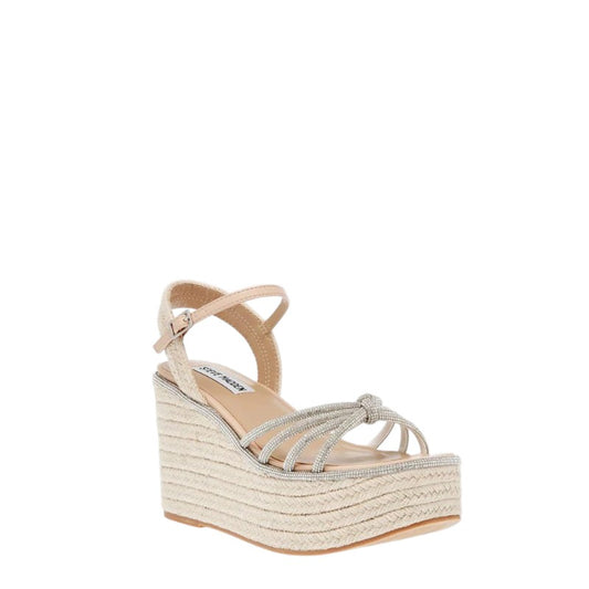 Sandali donna "Steve Madden" JADED Collezione Primavera/Estate 2026 - Argento e beige