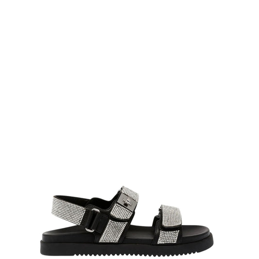 Sandali donna "Steve Madden" MONA-R Collezione Primavera/Estate - Nero e Argento