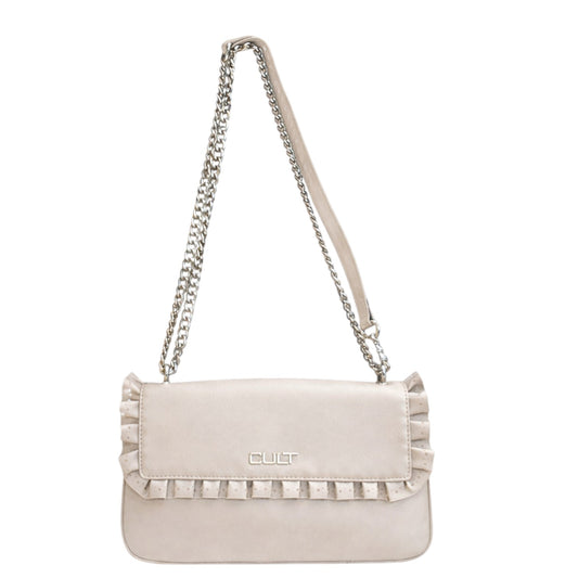 Borsa donna a spalla e tracolla "Cult" Yoko X06.002° Collezione Primavera/Estate 2026 - Tortora
