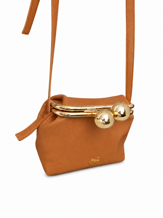 Borsa a tracolla donna "Mariella Burani" MB-7081# Collezione Autunno/Inverno - Cuoio
