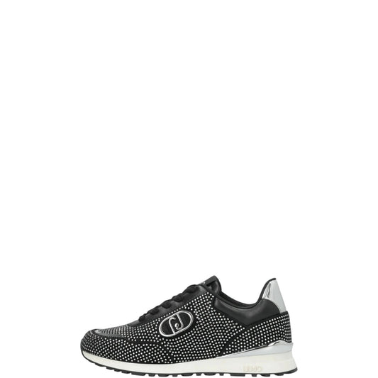 Sneakers donna "Liu Jo" Maxi Wonder Low 01 Collezione Autunno/Inverno - Nero e Argento