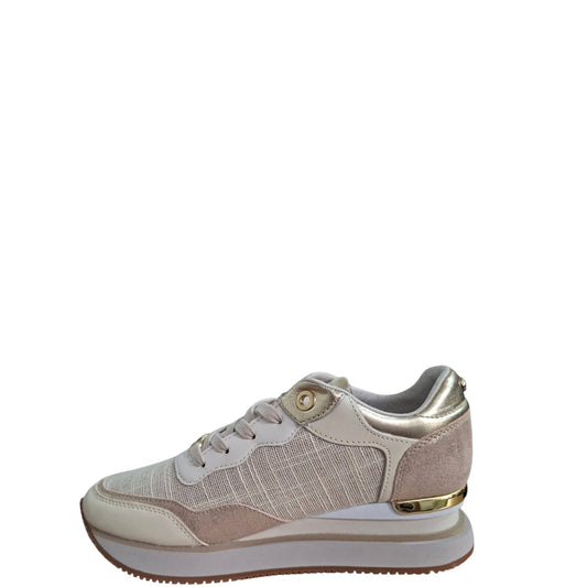 Sneakers donna "Apepazza" S2MIDHIGH07/LIN Marie Collezione Primavera/Estate 2026 - Avorio e Platino