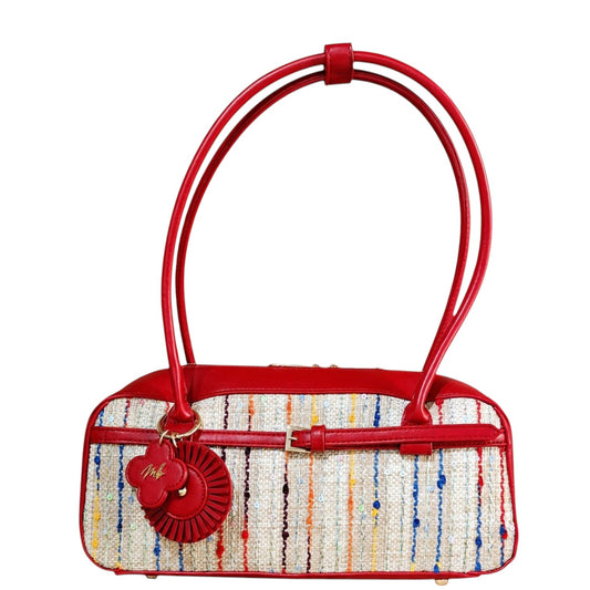 Borsa donna a spalla "Mariella Burani" MB005 Collezione Primavera/Estate - Rosso Multi