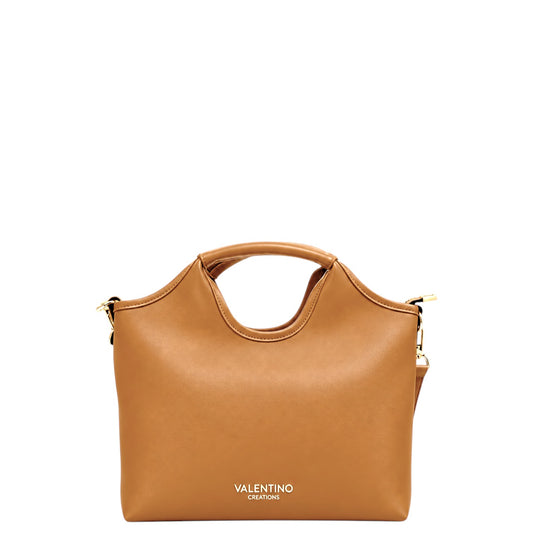 Borsa donna a mano e tracolla "Valentino Creations" VC602 Collezione Autunno/Inverno - Caramel