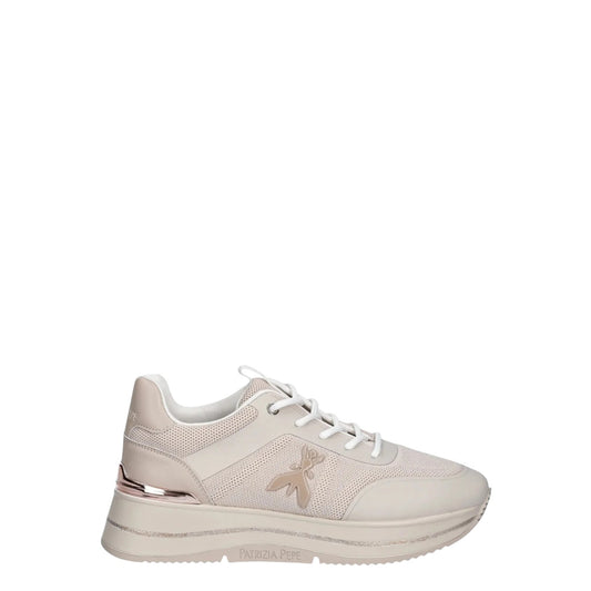 Sneakers donna "Patrizia Pepe" PPJ316 Collezione Primavera/Estate 2026 - Beige e Rosa