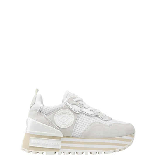 Sneakers donna "Liu Jo" Maxi Wonder 01 BA5013 Collezione Primavera/Estate 2026 - Bianco e Grigio
