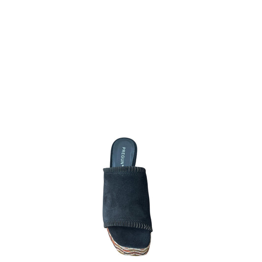 Sandali zeppa donna "Pregunta" 2319508 001 Collezione Primavera/Estate 2026 - Nero