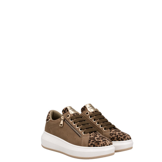 Sneakers donna "Mariella Burani" 51730 Collezione Autunno/Inverno - Marrone e maculato