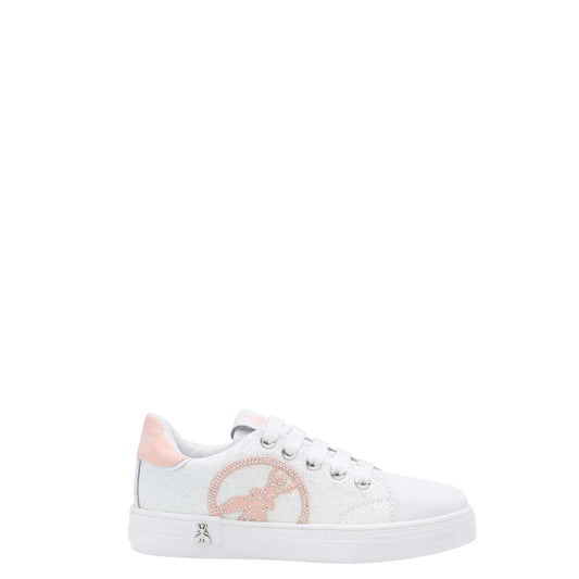 Sneakers donna "Patrizia Pepe" PPJ252 Collezione Primavera/Estate 2026 - Bianco e Rosa