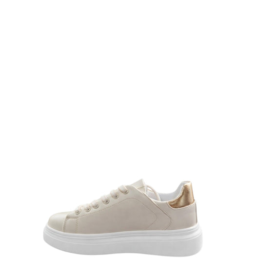 Sneakers donna "Braccialini" BA135 Collezione Primavera/Estate 2026 - Avorio Multi