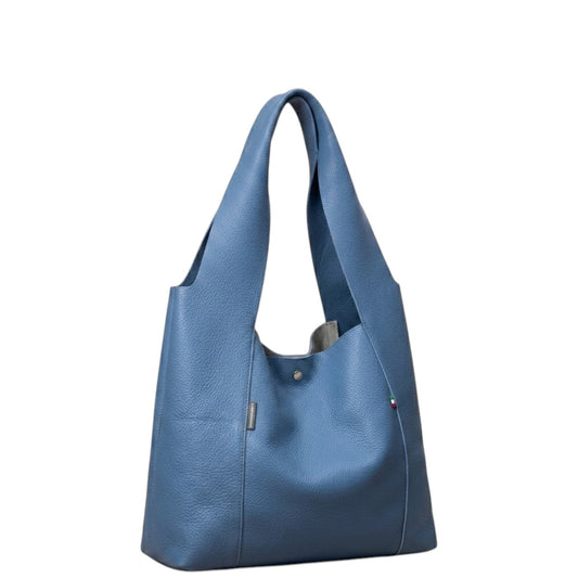 Borsa donna "Pulicati" CE 023 Collezione Primavera/Estate 2026 - Blu avio