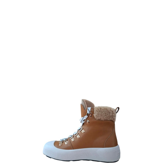 Sneakers donna "Love Moschino" JA15805G0HIC720A Collezione Autunno/Inverno - Cuoio