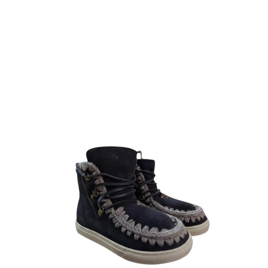 Stivaletti donna "Mou" MU.FW111002A Sneaker Lace-up Collezione Autunno/Inverno con lacci - Nero e Grigio