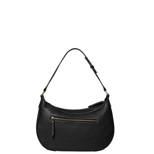 Borsa a spalla donna "Pulicati" CE 13882 Collezione Autunno/Inverno con miniborchie - Nero