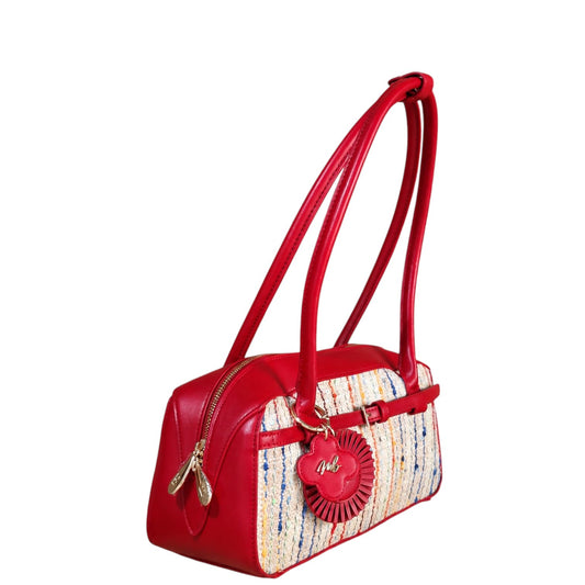 Borsa donna a spalla "Mariella Burani" MB005 Collezione Primavera/Estate - Rosso Multi