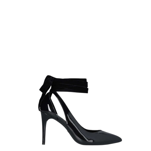 Décolleté donna "Liu-Jo" Vickie 144 Collezione Primavera/Estate 2026 semiaperto in vernice - Nero