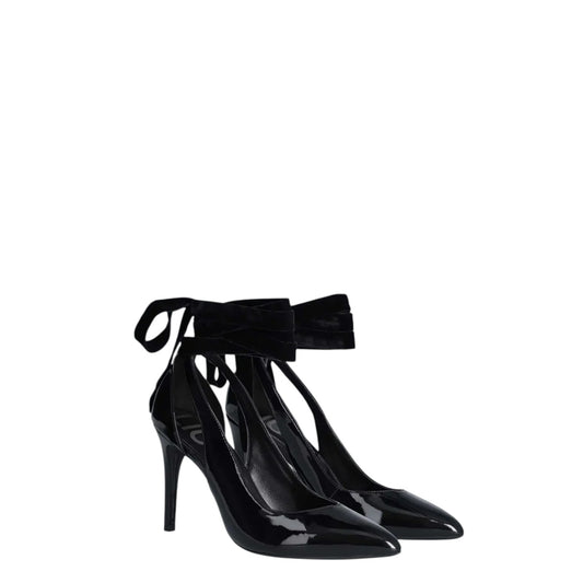 Décolleté donna "Liu-Jo" Vickie 144 Collezione Primavera/Estate 2026 semiaperto in vernice - Nero