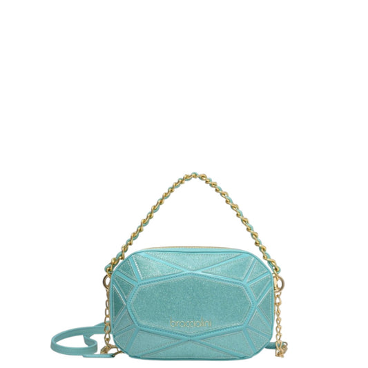 Borsetta donna "Braccialini" B17123 Collezione Primavera/Estate 2026 con tracolla - Verde Tiffany