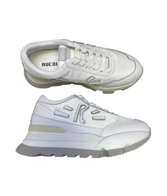 Sneakers donna "Rucoline" Aki 300 Soft Bomber Collezione Autunno/Inverno 2025/2026 - Bianco e Argento