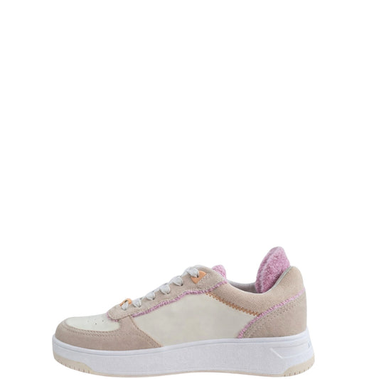 Sneakers donna "Apepazza" S2BASKET07/LEA Bridget Collezione Primavera/Estate 2026 - Beige Crema e Rosa