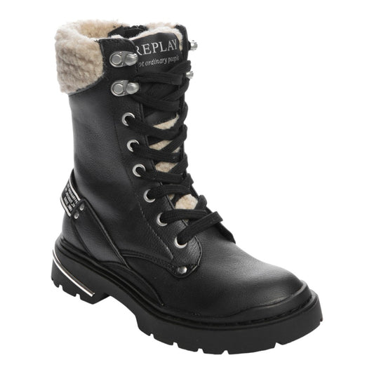 Anfibi donna "Replay" C0035S Collezione Autunno/Inverno 2025/2026 - Nero