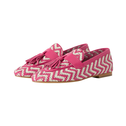Mocassini donna "AltraOfficina" AO0404X Collezione Primavera/Estate - Fucsia e Bianco