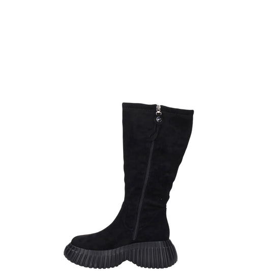 Stivali donna "Braccialini" B65 Collezione Autunno/Inverno scamosciato - Nero