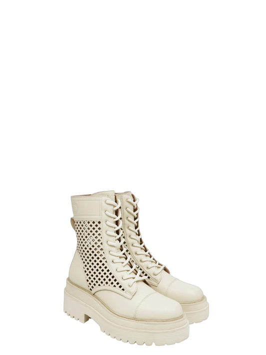 Anfibi donna "Liu Jo" PURPLE 34 Collezione Autunno/Inverno - Crema
