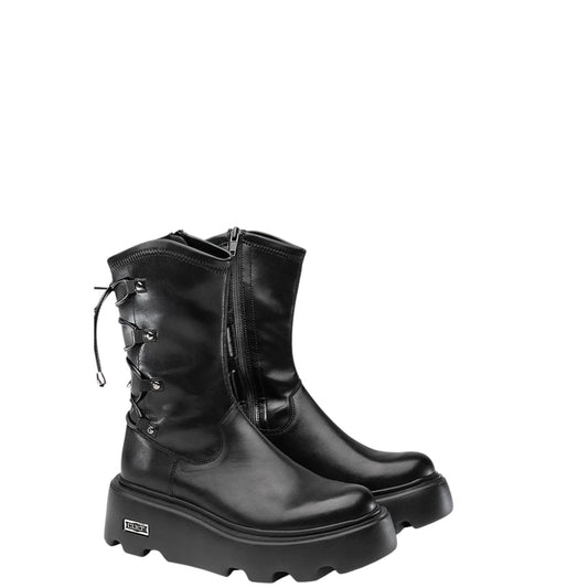 Stivaletti donna "Cult" CLW457200 Collezione Autunno/Inverno con lacci posteriori - Nero