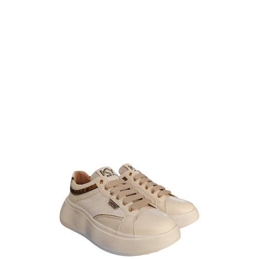 Sneakers donna "Keys" K-11274 Collezione Autunno/Inverno - Crema e Beige