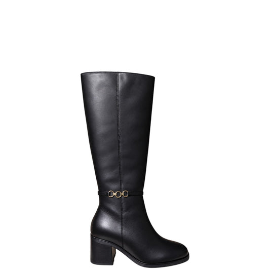 Stivali donna "Markò" 86A045 Collezione Autunno/Inverno con cinturino - Nero