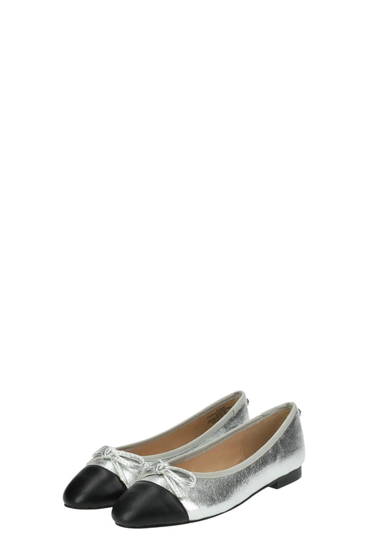 Ballerine donna "Steve Madden" ELLISON-Q Collezione Primavera/Estate 2026 - Argento e nero