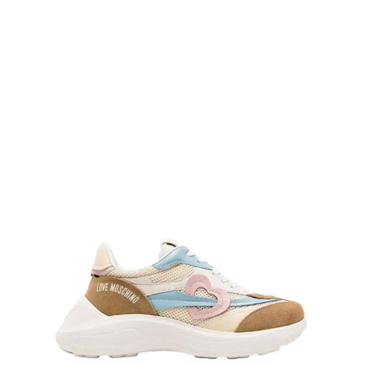Sneakers donna "Love Moschino" JA15366G1IIQC10A Collezione Primavera/Estate 2026 - Camel Multi