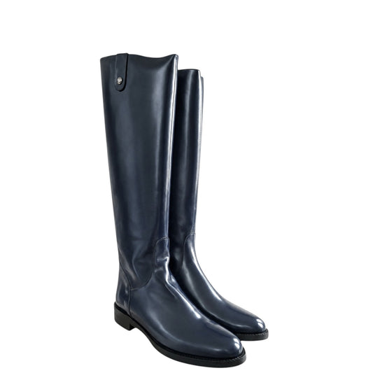 Stivali donna "Massimo Santini" Perla Abrasiv. Collezione Autunno/Inverno - Blu Notte