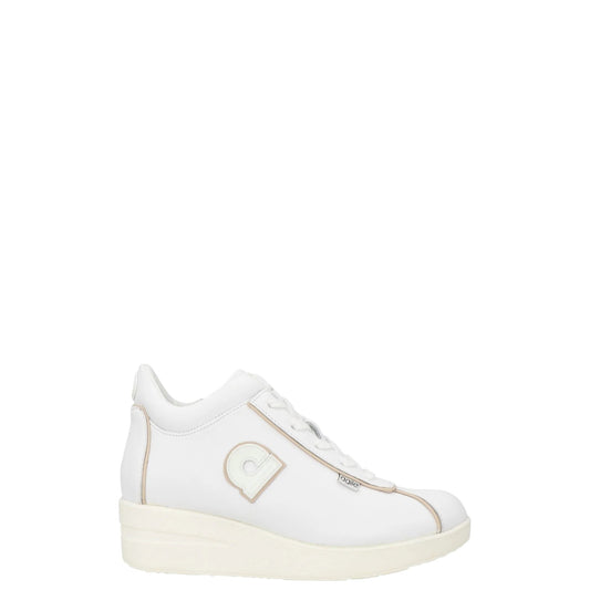 Sneakers donna "Rucoline" Jackie 226 A Piping Bardolino Collezione Primavera/Estate 2026 rifiniture biscotto- Bianco