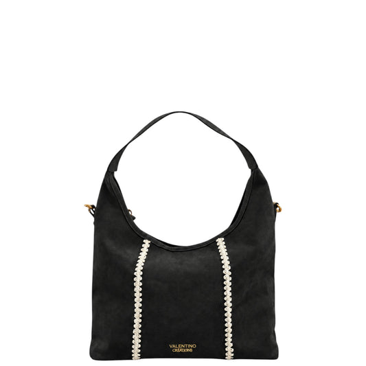 Borsa donna a spalla e tracolla "Valentino Creations" VC529 Collezione Autunno/Inverno - Nero