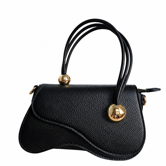 Borsetta donna a mano e tracolla "Valentino Creations" VA7073 Collezione Autunno/Inverno - Nero