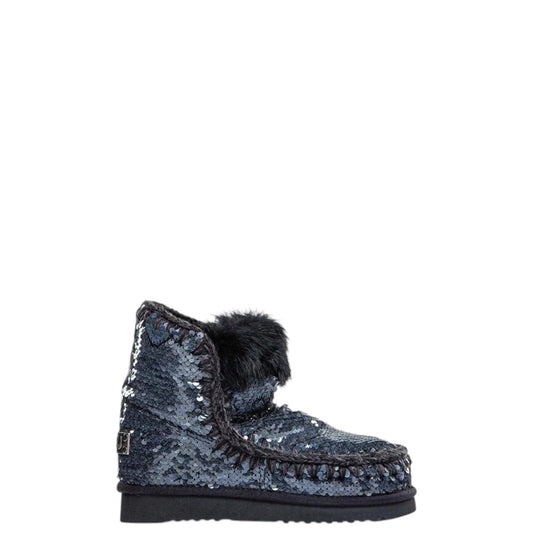 Stivaletti donna "Mou" MU.FW101015G Collezione Autunno/Inverno - con pailettes  Nero
