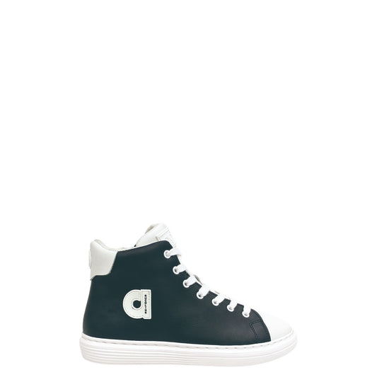 Sneakers donna "Rucoline" Twiggy 2812 A Leather Collezione Primavera/Estate 2026 - Nero e Bianco