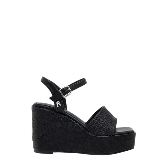 Sandali donna "Replay" GWP6N.000 Collezione Primavera/Estate 2026 logo rilievo - Nero