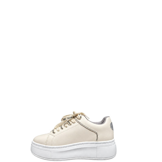 Sneakers donna "Braccialini" B97 Collezione Autunno/Inverno - Crema Multi