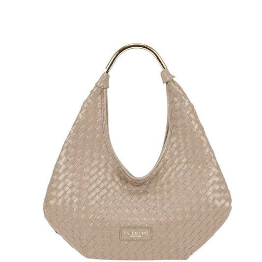Borsa donna a spalla "Valentino Creations" VC2027 Collezione Autunno/Inverno - Nocciola