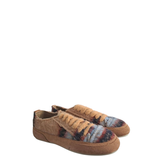 Sneakers donna "Massimo Santini" 25WPANAREA02 Collezione Autunno/Inverno - Camel Multi